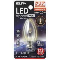 ELPA LED装飾電球　ローソク球形 LDC1CL-G-E12-G306 クリア ［E12 /電球色 /1個 /シャンデリア電球形］ | ソフマップ Yahoo!店