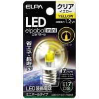 ELPA LED装飾電球 「LEDエルパボールmini」（ミニボール電球形［G30形］・1.2W／黄色・口金E17）　LDG1CY-G-E17-G249 【864】 | ソフマップ Yahoo!店