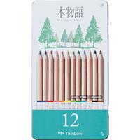 トンボ鉛筆 缶入色鉛筆 12色セット 木物語  CB-RS12C | ソフマップ Yahoo!店