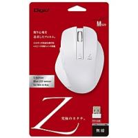 Nakabayashi ワイヤレスBlueLEDマウス [USB 2.4GHz・Win／Mac]　Zシリーズ　（Mサイズ・5ボタン）　ホワイト　MUS-RKF129W | ソフマップ Yahoo!店
