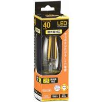 オーム電機 LED電球 フィラメント シャンデリア形 E26 40W相当 調光器対応 LDC4L/D C6 クリア [E26 /電球色] 【864】 | ソフマップ Yahoo!店