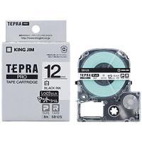 キングジム SB12S　カラーラベルテープ 「テプラPRO」（白テープ/黒文字/12mm幅） | ソフマップ Yahoo!店