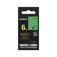 CASIO(カシオ) XR-6GN （ネームランド/スタンダードテープ/6mm幅/8m/緑テープ/黒文字） | ソフマップ Yahoo!店