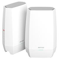 Wi-Fiルーター 2401+2401+573Mbps AirStation(2台セット・ネット脅威ブロッカー2対応) ホワイト WNR-5400XE6P/2S ［Wi-Fi 6E(ax) /IPv6対応］ 【sof001】 | ソフマップ Yahoo!店