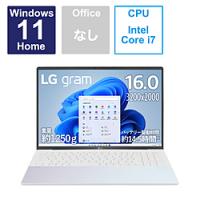 ノートパソコン LG gram オーロラホワイト 16Z90RS-KA76J ［16.0型 /Windows11 Home /intel Core i7 /メモリ：16GB /SSD：1TB /日本語版キーボード /2023年4… | ソフマップ Yahoo!店