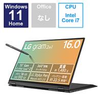 ノートパソコン LG gram オブシディアンブラック 16T90R-KA78J ［16.0型 /Windows11 Home /intel Core i7 /メモリ：16GB /SSD：1TB /無し /日本語版キーボー… | ソフマップ Yahoo!店