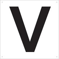 トラスコ中山 TAEH-V TRUSCO 表示板 アルファベット「V」 420X420 | ソフマップ Yahoo!店