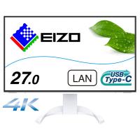EIZO(エイゾー) USB-C接続 PCモニター FlexScan ホワイト EV2740X-WT ［27型 /4K(3840×2160） /ワイド］ | ソフマップ Yahoo!店