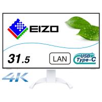 EIZO(エイゾー) USB-C接続 PCモニター FlexScan ホワイト EV3240X-WT ［31.5型 /4K(3840×2160） /ワイド］ | ソフマップ Yahoo!店
