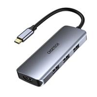 ［USB-C オス→メス カードスロットｘ2 / HDMI / USB-Aｘ3 / USB-C］USB PD対応 100W ドッキングステーション  スペースグレー HUB-M19 ［USB Power Delivery… | ソフマップ Yahoo!店