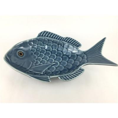 魚の形 お皿 和皿 AVA325 魚型皿 レッド水玉 | 南イタリアの陶器 | ダニエルズ