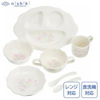 はじめての食器セット ベビー用 ミニーマウス ディズニー 錦化成 / 日本製 レンジ対応 食洗機対応 子ども用 プレート スプーン フォーク コップ ギフト | Y-NETS Yahoo!店