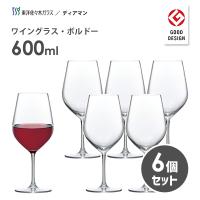 ワイングラス 600ml ボルドー (6個セット) 東洋佐々木ガラス ディアマン RN-11283CS / コップ グラス ガラス 業務用 バー 飲食店 グッドデザイン賞まとめ買い | Y-NETS Yahoo!店