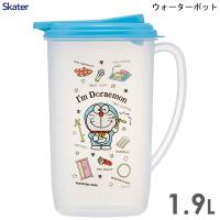 ウォーターポット 1.9L ドラえもん 道具 スケーター CI19 / 日本製 目盛り付き 広口 冷水筒 ワンプッシュ ピッチャー シンプル かわいい 青 ブルー I'm Doraemon | Y-NETS Yahoo!店