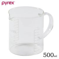 Blowメジャーカップ ハンドル付 500ml PYREX CP-8639 / 食洗機対応 電子レンジ対応 計量カップ 耐熱ガラス 便利 持ち手付き クリア 透明 シンプル パール金属 | Y-NETS Yahoo!店