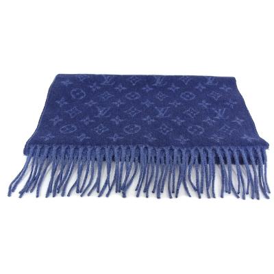 未使用Louis Vuitton マフラー ネイビー 中古・古着通販】LOUIS VUITTON (ルイ ヴィトン) カシミヤ混