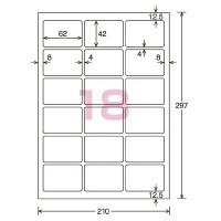 コクヨ カラーＬＢＰ＆ＰＰＣ用光沢紙ラベル　Ａ４　１８面　４２Ｘ６２　１００枚 (LBP-G1918) | 八木株式会社ヤフーショッピング店