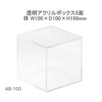 クルーズ 透明アクリルボックス５面体　Ｗ１００×Ｄ１００×Ｈ１００ｍｍ (AB-100) | 八木株式会社ヤフーショッピング店