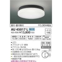 AU45017L コイズミ 軒下用シーリングライト LED（昼白色） | 和風・和室 柳生照明