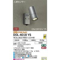 DOL-4018YS ダイコー 屋外用スポットライト LED（電球色） センサー付 | 和風・和室 柳生照明