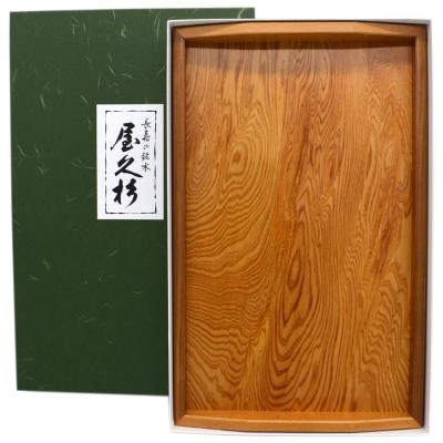 【未使用】長寿の銘木 屋久杉 お盆 (焼印付き) 長寿の銘木 屋久杉 角盆（小） : 屋久杉美術工芸館 - 通販