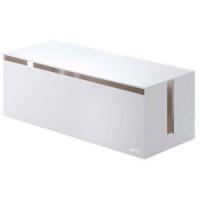 山崎実業 ケーブルボックスウェブLホワイト | ヤマダデンキ インテリア店