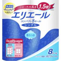 大王製紙  エリエールトイレットテイシュー コンパクト 82.5M 8ロール シングル | ヤマダデンキ Yahoo!店