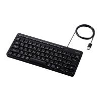 エレコム TK-QT11MUMBK 有線キーボード 静音 テンキーレス 日本語配列 USB接続 Windows Mac対応 AI起動キー搭載 メンブレン ブラック | ヤマダデンキ Yahoo!店