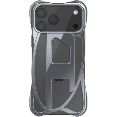 DIESEL iPhone17 Pro MAX Caged D Glossy Case SS25 silver 60446