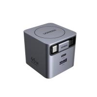 UGREEN 65821 45W GaN巻き取り式ケーブル付き急速充電器 Type-Cポート×1 Type-Aポート×1 Type-Cケーブル×1