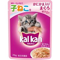 マースジャパンリミテッド ＫＷＰ７６ カルカンパウチ　１２ヶ月までの子猫用かにかま入りまぐろ  ７０ｇ | ヤマダデンキ Yahoo!店