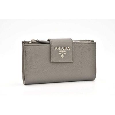 PRADA レディース二つ折り財布（色：グレー系）｜財布｜ファッション