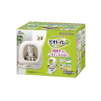 ユニ・チャーム デオトイレ フード付本体セット ナチュラルアイボリー [猫用 ネコ ねこ システムトイレ 室内 お手入れ簡単] 1セット 爆買 | ヤマキシヤフー店