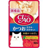 いなばペットフード CIAO パウチ かつお ささみ・おかか入り 40g | ヤマキシヤフー店