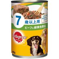 マースジャパン ペディグリー 缶 7歳以上用 ビーフ＆緑黄色野菜 [ドッグフード ウエットタイプ シニア犬] 400g | ヤマキシヤフー店