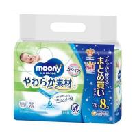 ユニチャーム ムーニーおしりふき やわらか素材 [赤ちゃん おむつ替え] 76枚×8個(つめかえ用) | ヤマキシヤフー店