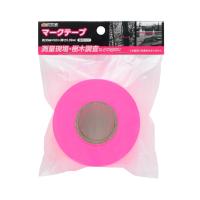 高儀 TAKAGI マークテープ 蛍光ピンク[作業道具 測量 測定 目印] 30mm×50m | ヤマキシヤフー店
