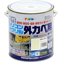 アサヒペン 水性シリコンアクリル外かべ用（ホワイト） 【3kg】 | ヤマキシヤフー店