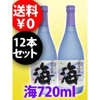 母の日 2024 ギフト　芋焼酎 海 ( うみ ) 25度 720ml 12本セット / 鹿児島県 大海酒造 | 酒の番人ヤマカワ