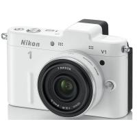 Nikon ミラーレス一眼カメラ Nikon 1 (ニコンワン) V1 (ブイワン) 薄型レンズキット ホワイトN1 V1ULK WH | やんばるストア