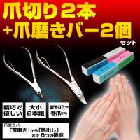 爪切りニッパー 2本 爪磨きバー2個セット ステンレス製 除菌 抗菌 爪のお手入れ :zk-tks1-0344:安いぜマート - 通販 - Yahoo!ショッピング