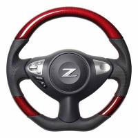 レアル ステアリング オリジナルシリーズ フェアレディZ Z34用 カラー：レッドカーボン (NSB-RDC-RD) | 矢東タイヤ2号店