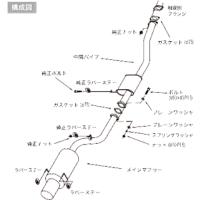 HKS マフラー サイレントハイパワー ニッサン シルビア ターボ 2WD PS13用 31019-AN015 | 矢東タイヤ