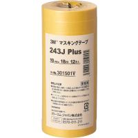 3M マスキングテープ 243J Plus 10mm×18M 12巻パック (243J 10) 10mm 複数個パックタイプ(243J plus) | yayoigen