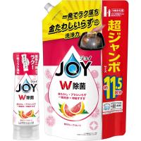 【まとめ買い】 ジョイ W除菌 食器用洗剤 ピンクグレープフルーツの香り 逆さボトル 290mL + 詰め替え 超特大ジャンボ 1490mL 2個 (x 1) | yayoigen