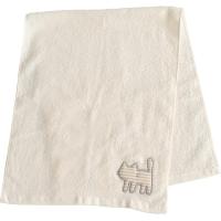 オカ(OKA) うちねこ タオル 約33cm×80cm ホワイト (フェイスタオル 猫柄 かわいい トイレシリーズ) | yayoigen