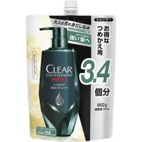 【大容量】 CLEAR(クリア) フォーメン トータルケア スカルプ シャンプー 詰め替え用 グリーン 952グラム (x 1) | yayoigen