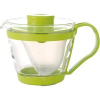 iwaki(イワキ) 耐熱ガラス ティーポット レンジのポット 茶器 グリーン 400ml K863-G | yayoigen