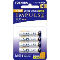 TOSHIBA ニッケル水素電池 充電式IMPULSE 高容量タイプ 単4形充電池(min.900mAh) 4本 TNH-4AH4P 4本入 | yayoigen