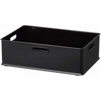 サンカ インボックス 「カラーボックスにぴったりフィット」する収納ボックス Mサイズ ブラック (幅38.9×奥行26.6×高さ12cm) 3方向取っ手付き | yayoigen